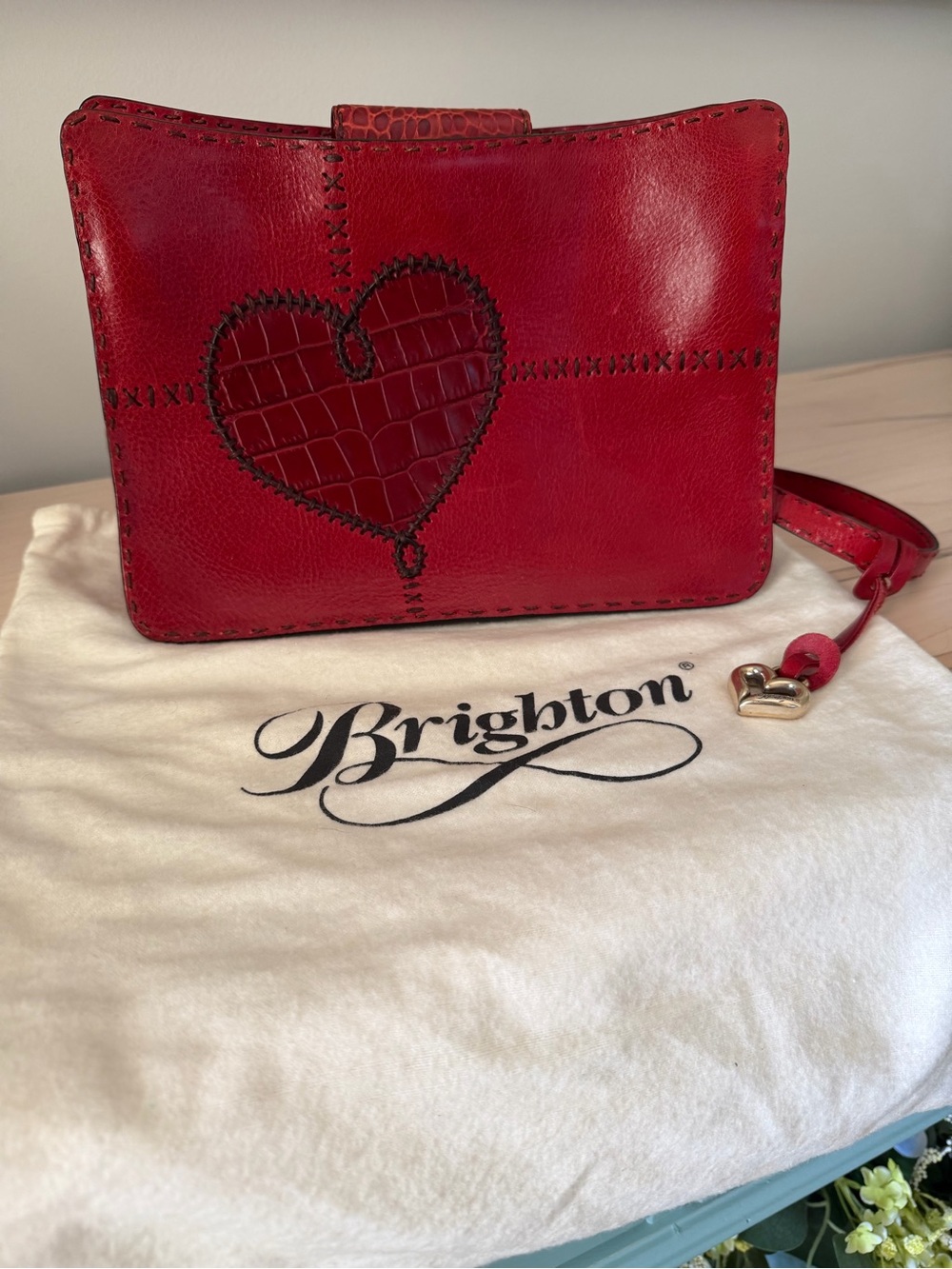 Brighton Red Heart Purse
